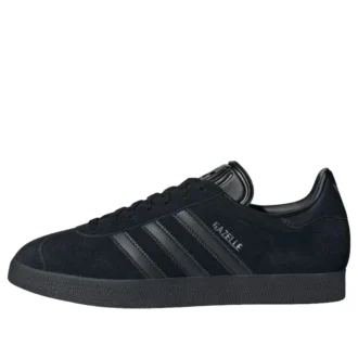 Adidas Gazelle “All Black Silver Metallic”