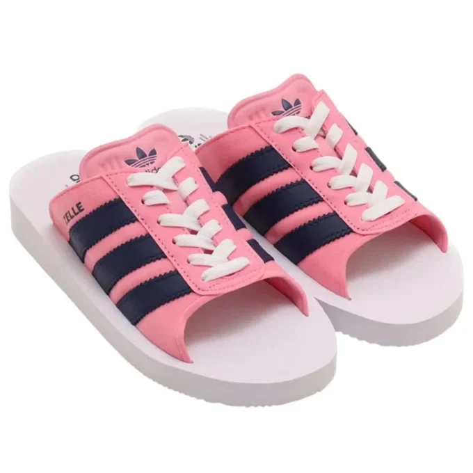 Adidas Gazelle Beach Slides “Roze Donkerblauw”