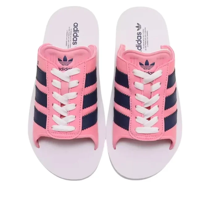 Adidas Gazelle Beach Slides “Roze Donkerblauw”