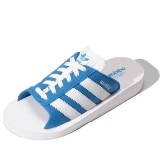 Adidas Gazelle Beach Slides “White Blue” Adidas Gazelle Beach Slides “White Blue”