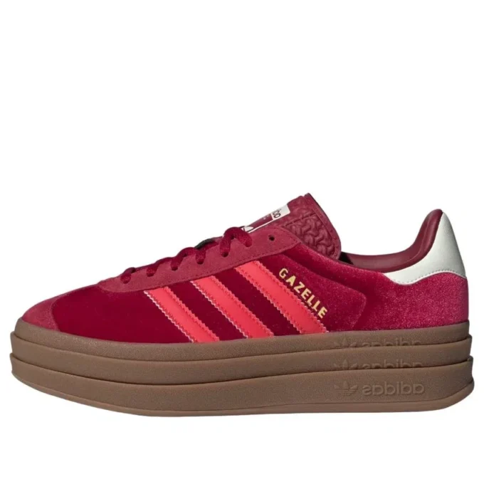 Adidas Gazelle Bold “Bright Red Velvet”