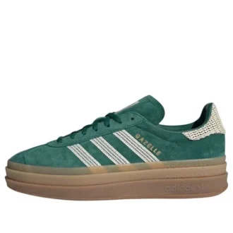 Adidas Gazelle Bold “Collegiate Green White Gold”