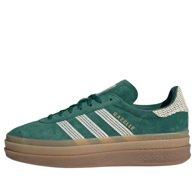 Adidas Gazelle Bold “Collegiate Green White Gold”
