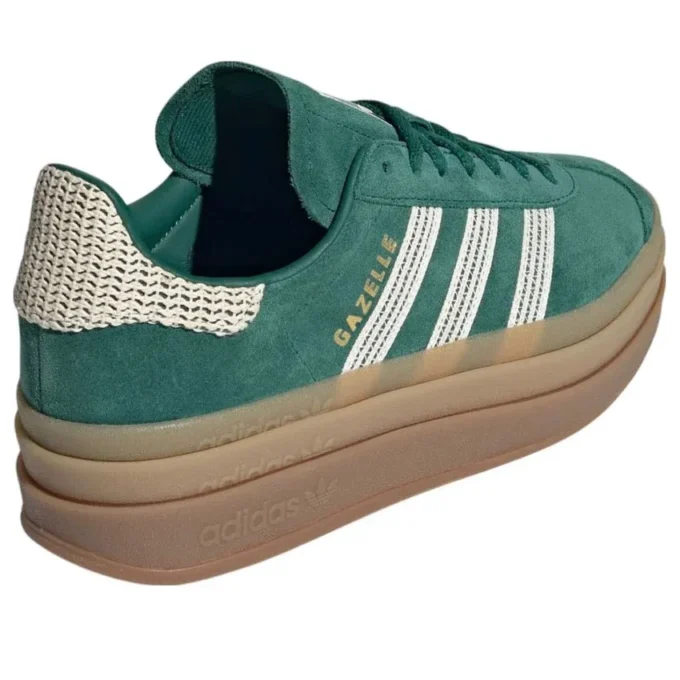 Adidas Gazelle Bold “Collegiate Green White Gold”