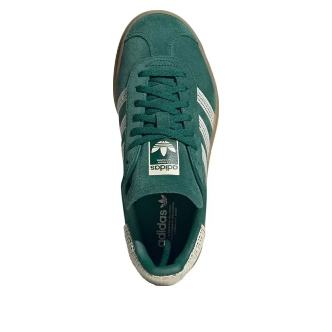 Adidas Gazelle Bold “Collegiate Green White Gold”