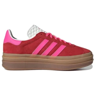 Adidas Gazelle Bold “Collegiate Red Lucid Pink”