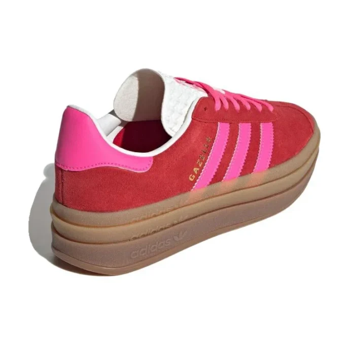 Adidas Gazelle Bold “Collegiate Red Lucid Pink”