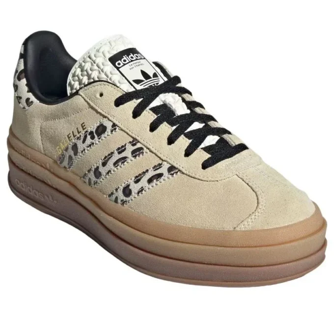 Adidas Gazelle Bold “Cream Black Leopard”