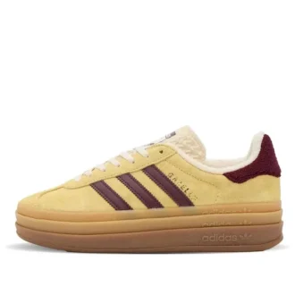 Adidas Gazelle Bold Platform “Yellow Burgundy”