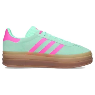 Adidas Gazelle Bold “Pulse Mint Screaming Pink”
