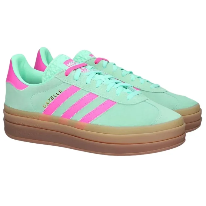 Adidas Gazelle Bold “Pulse Mint Screaming Pink” Adidas Gazelle Bold “Pulse Mint Screaming Pink”