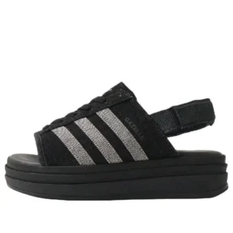 Adidas Gazelle Bold Sandalen “Black Silver”