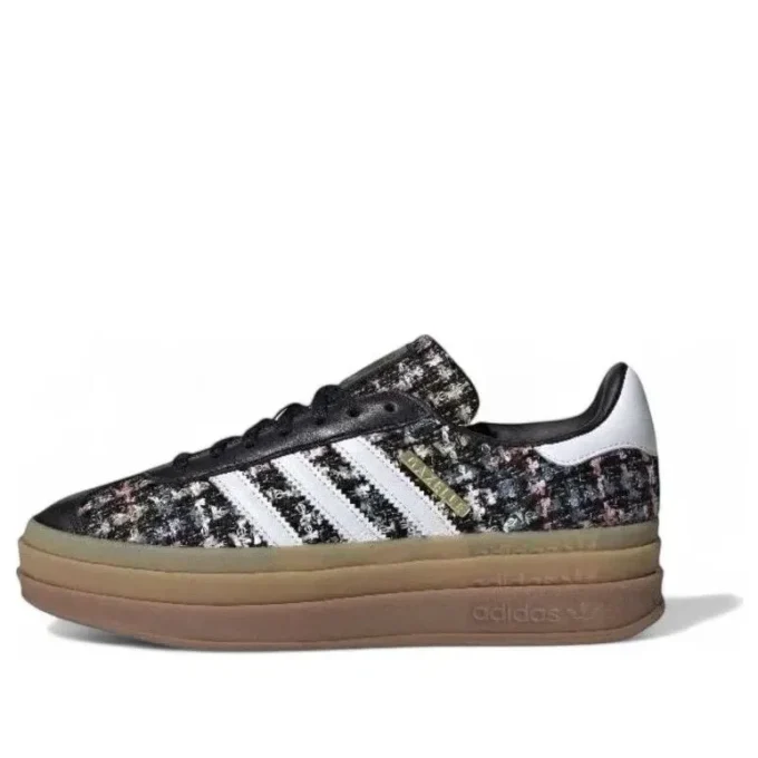 Adidas Gazelle Bold “Tweed – Black Gum”