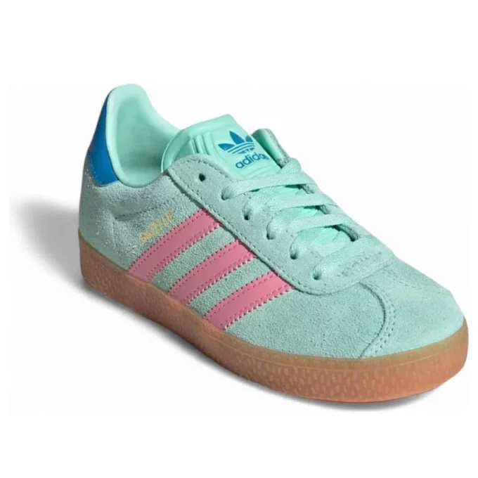 Adidas Gazelle “Clear Mint Bliss Pink Blue”
