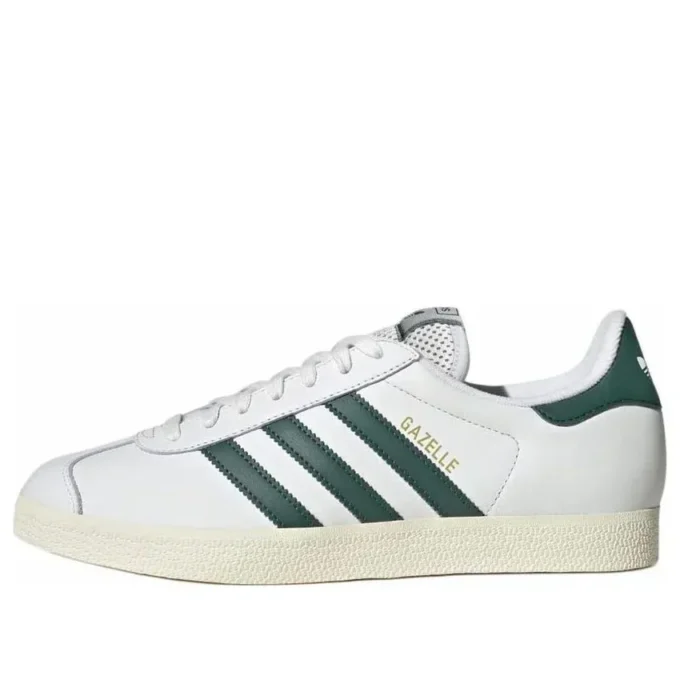 Adidas Gazelle “Core White Collegiate Green Cream White”