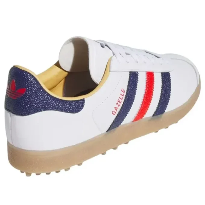 Adidas Gazelle Golf Le “Cloud White Dark Blue Red”