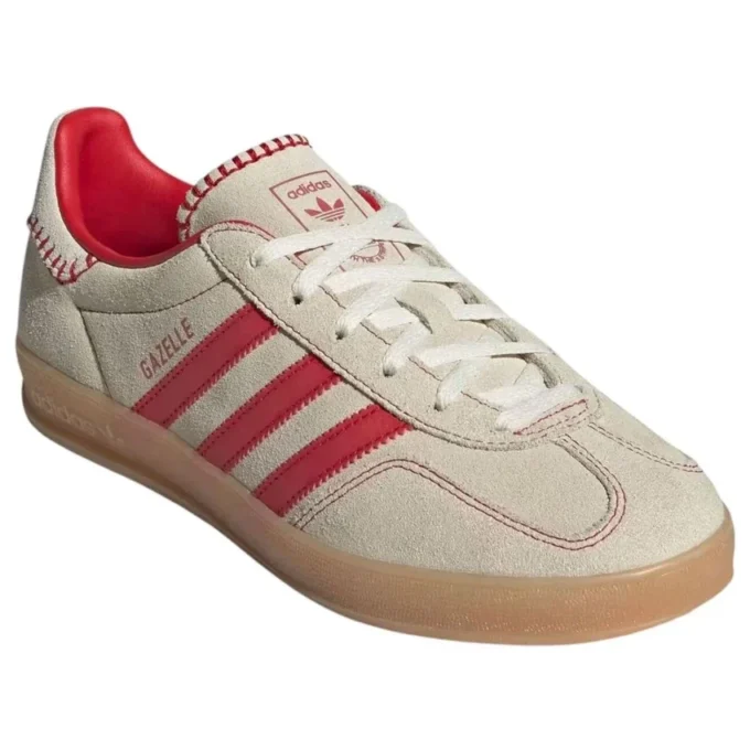 Adidas Gazelle Indoor “Beige Better Scarlet Cream White”