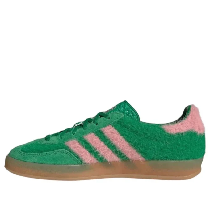 Adidas Gazelle Indoor Furry “Green Pink”
