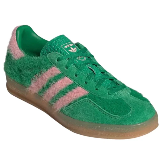 Adidas Gazelle Indoor Furry “Green Pink”