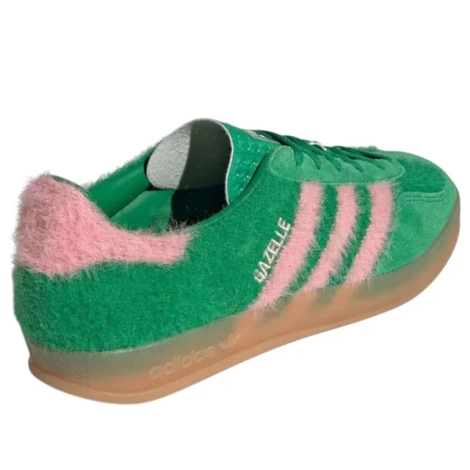 Adidas Gazelle Indoor Furry “Green Pink”