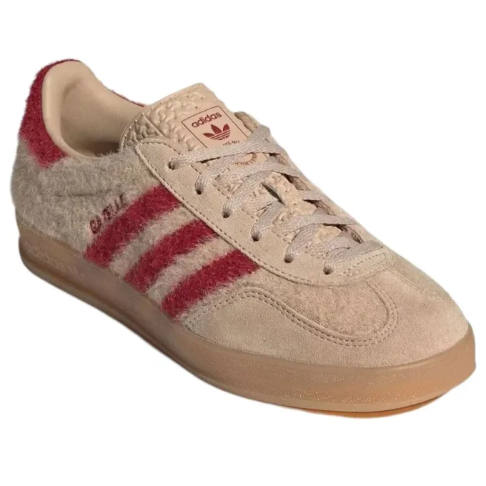 Adidas Gazelle Indoor Furry “Tan Red”