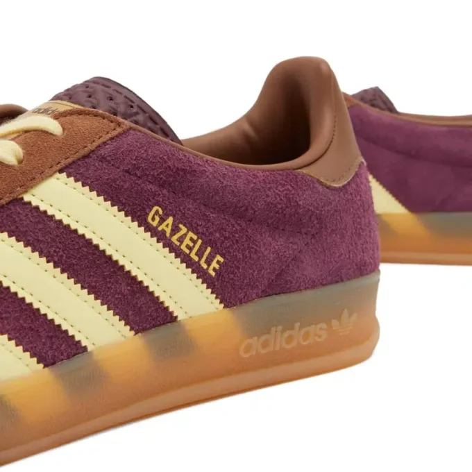 Adidas Gazelle Indoor “Maroon Almost Yellow”