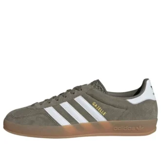 Adidas Gazelle Indoor “Olive Strata Cloud White”