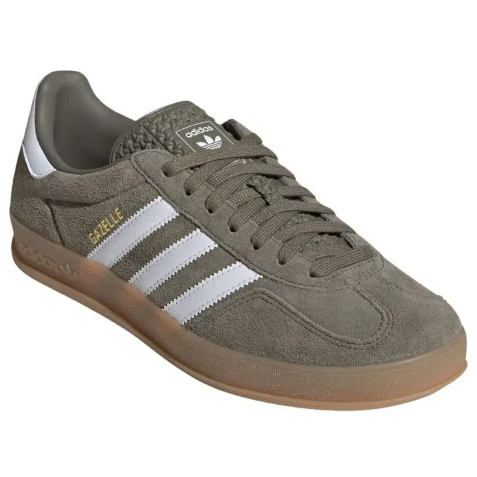 Adidas Gazelle Indoor “Olive Strata Cloud White”