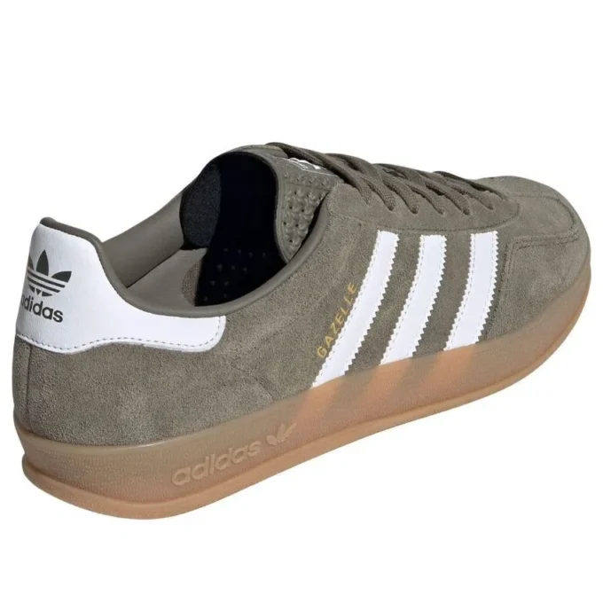 Adidas Gazelle Indoor “Olive Strata Cloud White”