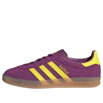 Adidas Gazelle Indoor “Rich Mauve Bright Yellow”