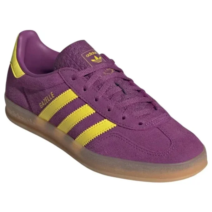 Adidas Gazelle Indoor “Rich Mauve Bright Yellow”