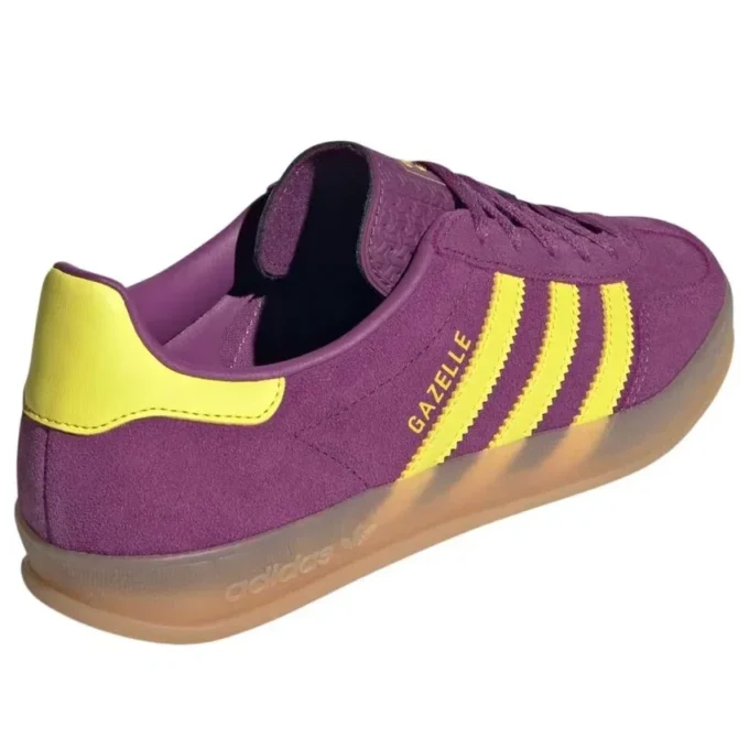 Adidas Gazelle Indoor “Rich Mauve Bright Yellow”