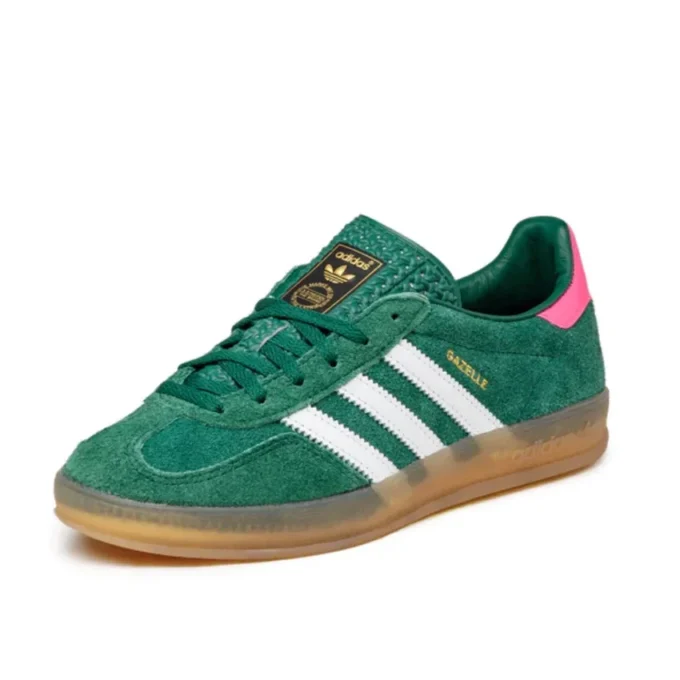 Adidas Gazelle Indoor-schoenen “Collegiate Green Pink”