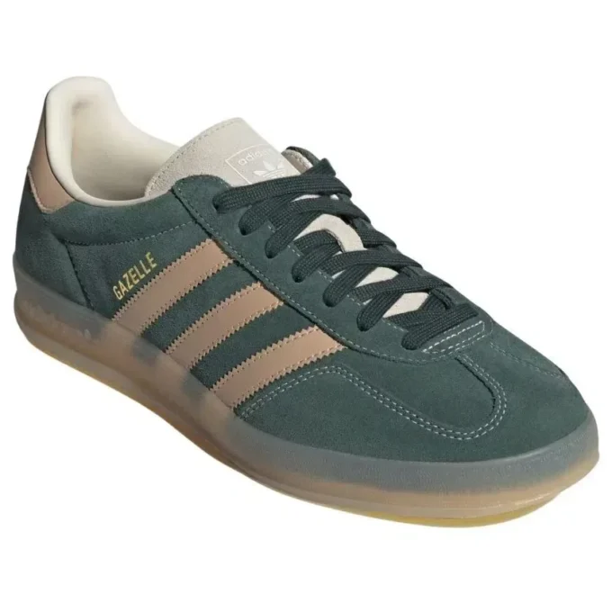 Adidas Gazelle Indoor “Shadow Green Warm Sandstone”