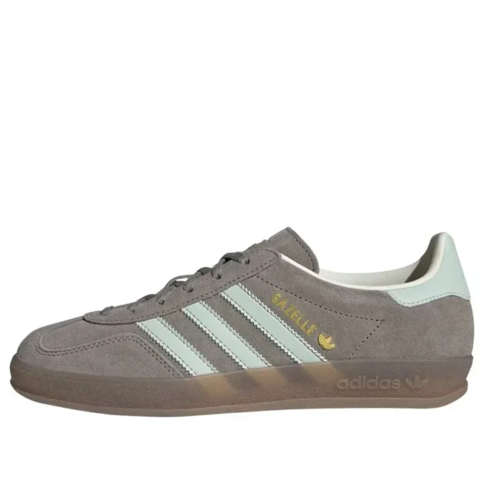 Adidas Gazelle Indoor “Silver Pebble Linen Green Gum”