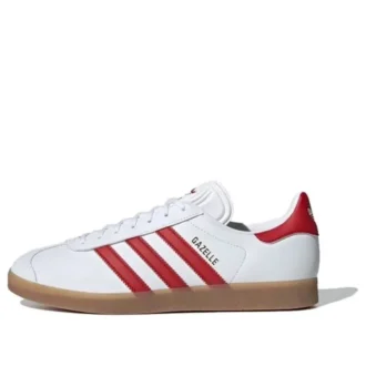 Adidas Gazelle Leather “White Red Gum”