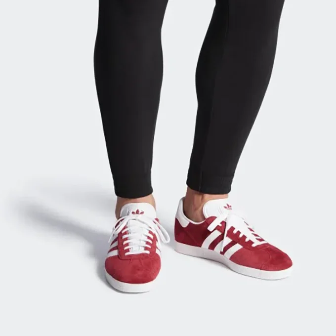 Adidas Gazelle-schoenen “Burgundy White” Adidas Gazelle-schoenen “Burgundy White”