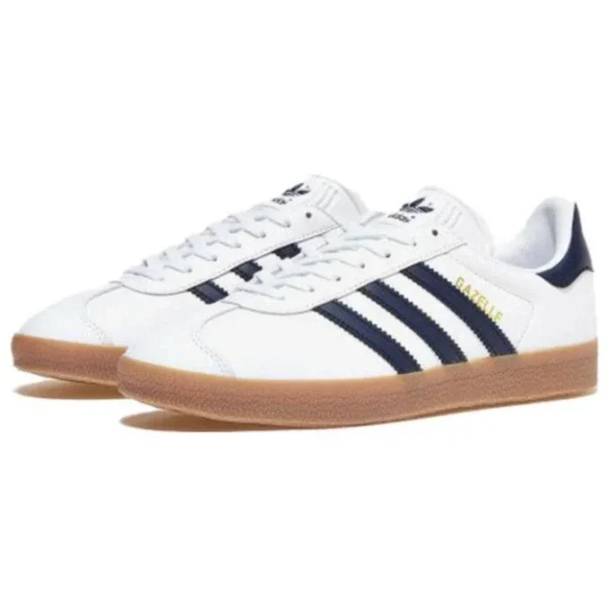 Adidas Gazelle-schoenen “White Navy Gum”