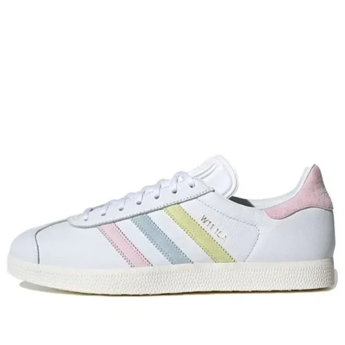 Adidas Gazelle-schoenen “Wit Geel Blauw Roze”