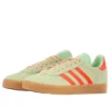 Adidas Gazelle “Semi Green Spark Solar Orange Gum”