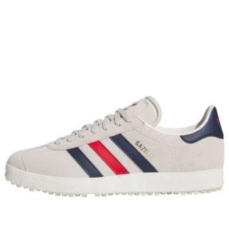 Adidas Gazelle Spikeless Golf “Alumina Night Indigo Better Scarlet”