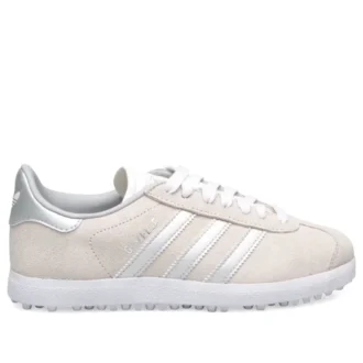 Adidas Gazelle Spikeless Golf “Crystal White Silver Metallic”