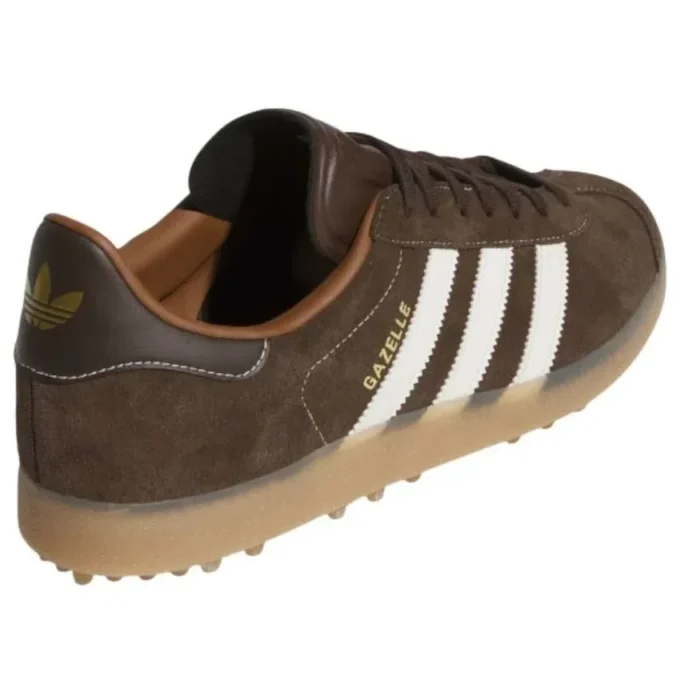 Adidas Gazelle Spikeless Golf “Dark Brown Chalk White”