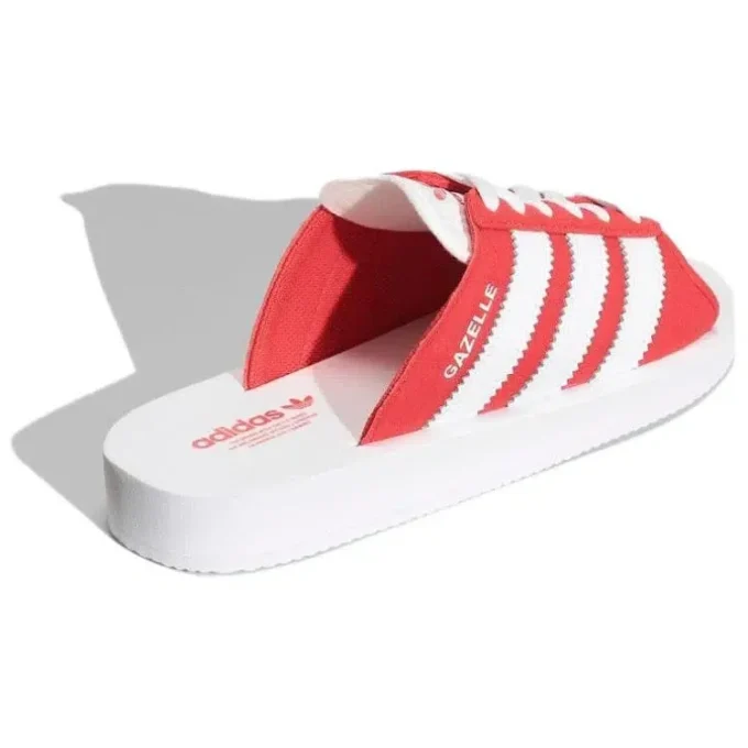 Adidas Gazelle strandteenslippers “White Red”