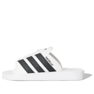 Adidas Gazelle strandteenslippers “Wit Zwart”