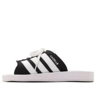 Adidas Gazelle strandteenslippers “Wit Zwart” Adidas Gazelle strandteenslippers “Wit Zwart”
