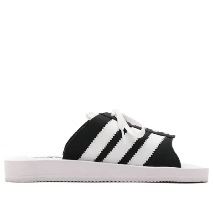 Adidas Gazelle strandteenslippers “Wit Zwart”