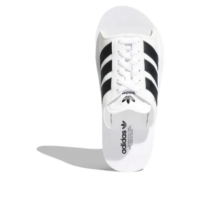 Adidas Gazelle strandteenslippers “Wit Zwart”