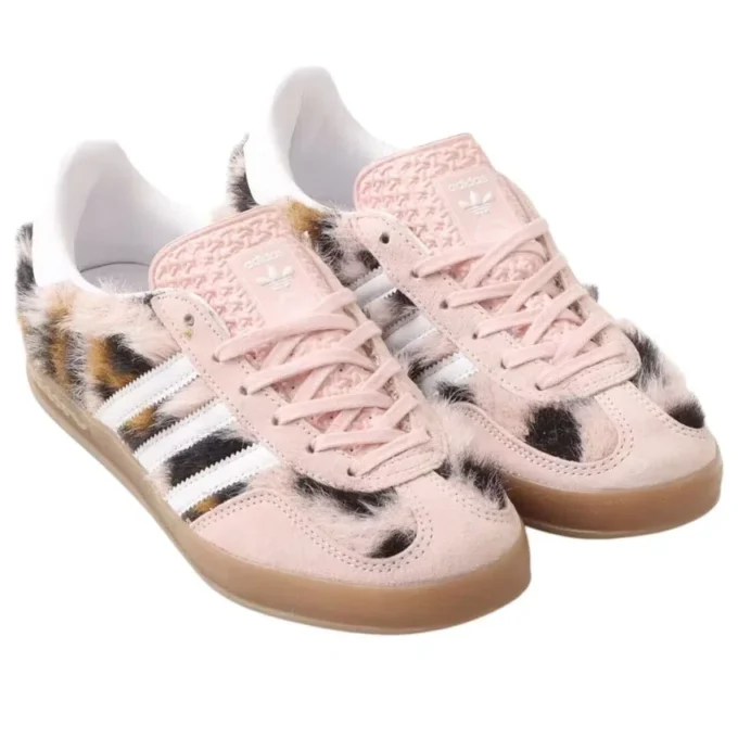 Adidas X Atmos Pink Gazelle Indoor “Trinity Leopard Sand Pink”