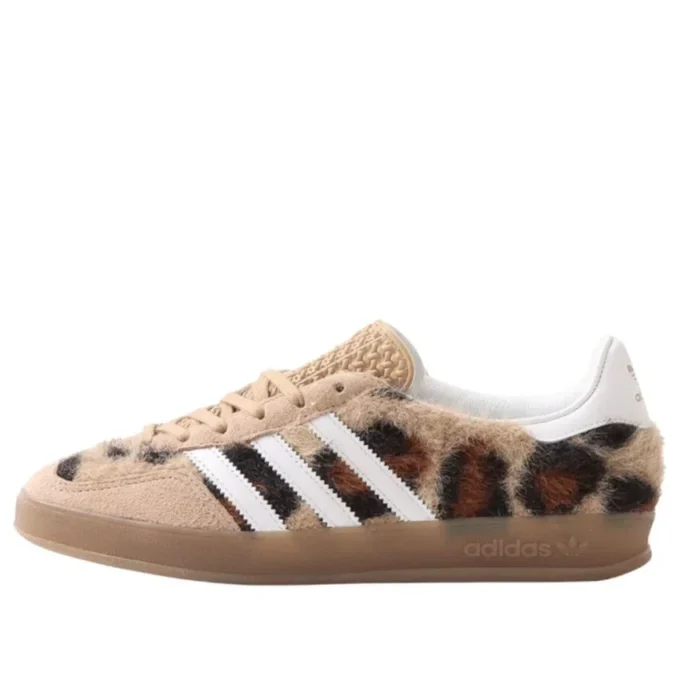 Adidas X Atmos Pink Gazelle Indoor “Trinity Leopard Warm Sandstone”